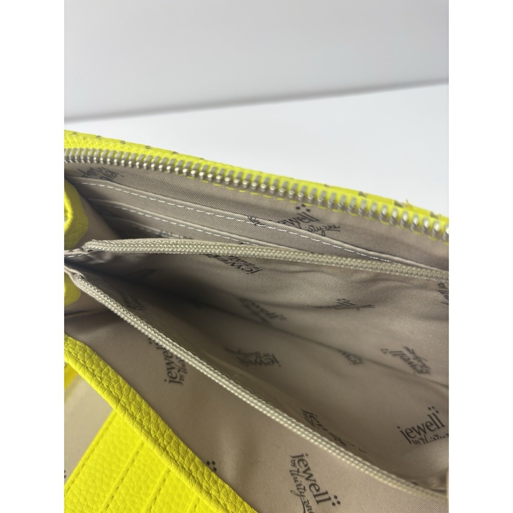 Thirty One Jewell Zip-Around Wallet - Bright Yellow - Flashy Retro Y2K Fun - Picture 8 of 9